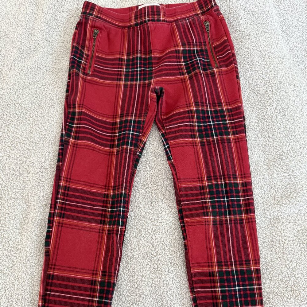 Girls Plaid Holiday Pants sz 6x/7 by Children's Place